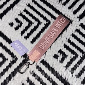 “Drive Safe B***ch” Pink Keychain Bag Accessory